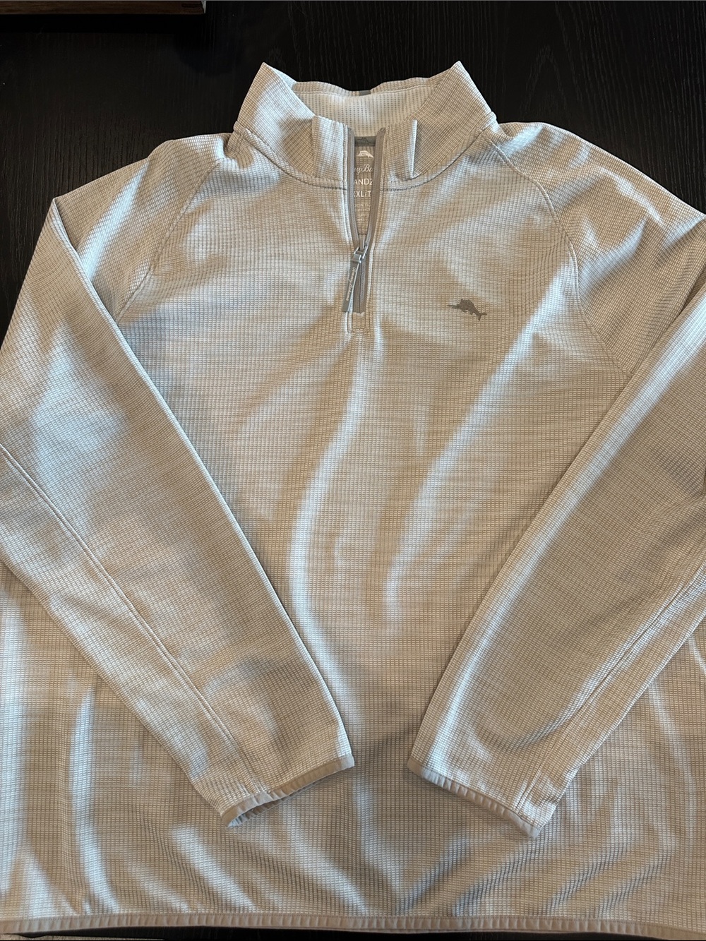 Tommy Bahama Light Taupe/Tan Half-Zip Pullover Sweater